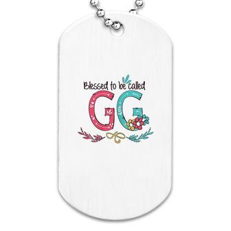 Blessed To Be Called Gg Colorful Gifts Dog Tag | Mazezy