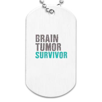 Brain Tumor Survivor Awareness Surgey Dog Tag | Mazezy
