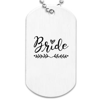 Bride Wedding Celebration Ceremony Party Dog Tag | Mazezy