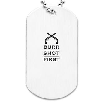 Burr History Dog Tag | Mazezy