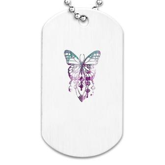 Butterfly Grahpic Art Dog Tag | Mazezy