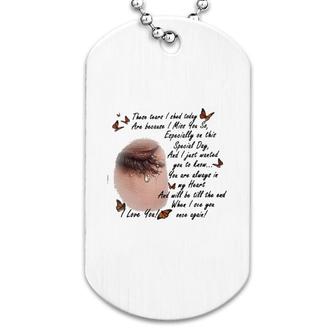 Butterfly I Love You Dog Tag | Mazezy