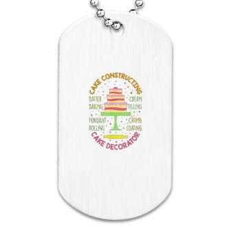 Cake Decorator Baker Decorating Bakery Shop Owner Gift Dog Tag | Mazezy
