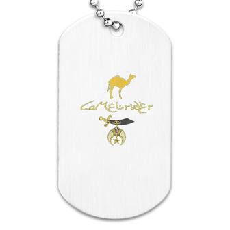 Camel Rider Shriner Masonic Symbol Freemason Dog Tag | Mazezy