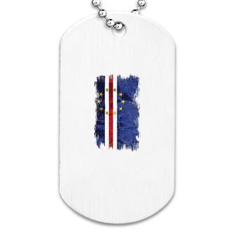 Cape Verde Grunge Flag Dog Tag | Mazezy