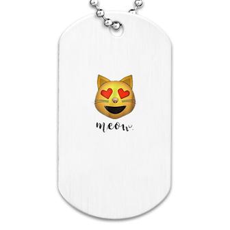Cat Heart Eyes Dog Tag | Mazezy