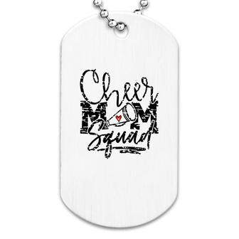 Cheer Mom Mothers Day Cheer Mom Squad Grunge Pattern Sport Mom Dog Tag