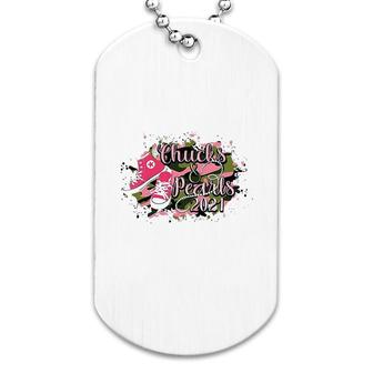 Chucks And Pearls 2021 Funny Dog Tag | Mazezy