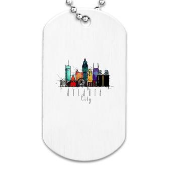City Of Atlanta Ga Watercolor Dog Tag | Mazezy
