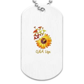 Cna Life Sunflower Dog Tag | Mazezy
