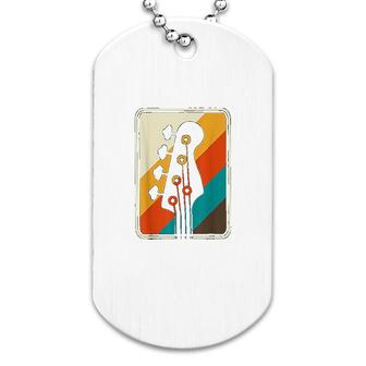 Colorful Musician Gift Idea Bass Guitar Dog Tag | Mazezy