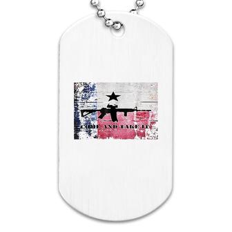 Come And Take It Texas Flag Dog Tag | Mazezy