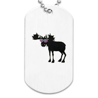 Cool Moose Funny Dog Tag | Mazezy