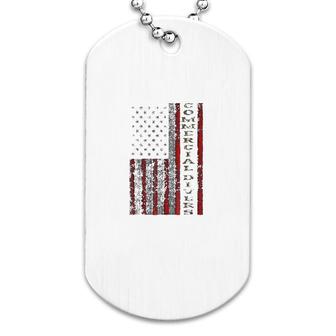Cool Patriotic Commercial Divers Usa  Us Flag Dog Tag