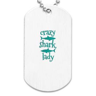 Crazy Shark Lady Dog Tag | Mazezy