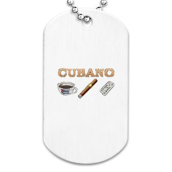 Cubano Coffee Domino Dog Tag | Mazezy