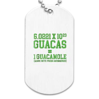 Cute Avocado Avogadros Number Guacamole Dog Tag | Mazezy