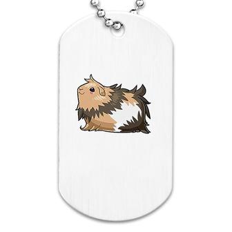 Cute Long Haired Guinea Pig Dog Tag | Mazezy