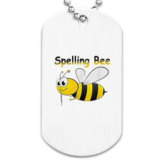 Cute Spelling Bee Dog Tag | Mazezy