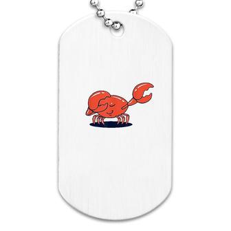 Dab Crab Dabbing Crab Cartoon Funny Dog Tag | Mazezy