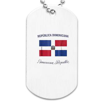 Dominican Republic Flag Dog Tag | Mazezy
