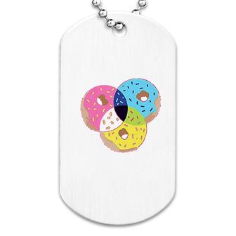 Donut Cmyk Dog Tag | Mazezy