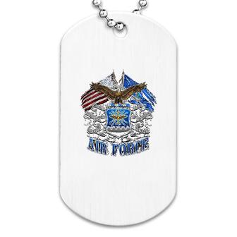 Double Flag Air Force Dog Tag | Mazezy