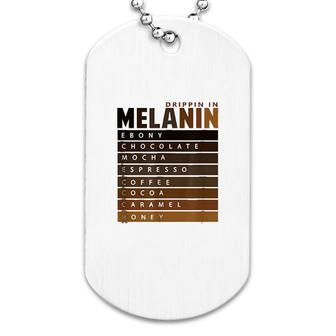 Drippin In Melanin Black Pride Dog Tag | Mazezy