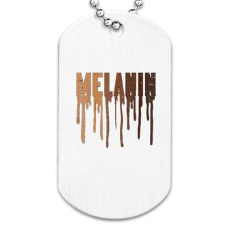 Drippin Melanin Black History Pride Dog Tag | Mazezy