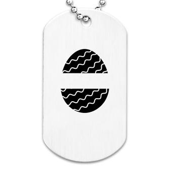 Easter Egg Monogram Bundle Black Wave Dog Tag | Mazezy