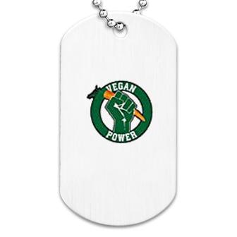 Eat No Meat Go Vegan Dog Tag | Mazezy