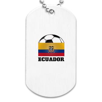 Ecuador Soccer Dog Tag | Mazezy