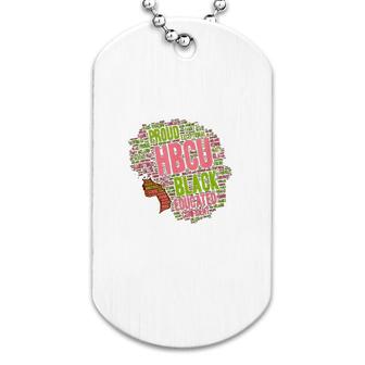Educated Pink And Green Afro Dog Tag | Mazezy