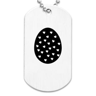 Eggs With Heart Dog Tag | Mazezy