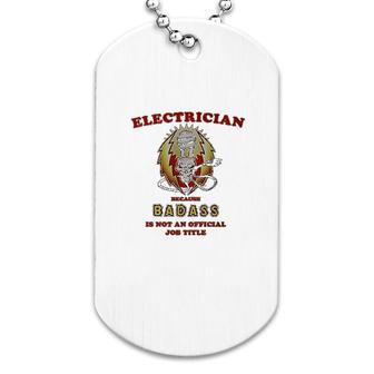Electrician Professional Bad Dog Tag | Mazezy