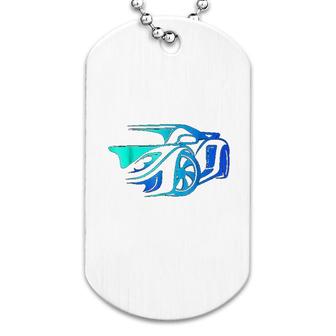 Exotic Car Supercharge Turbo Sports Car Dog Tag | Mazezy