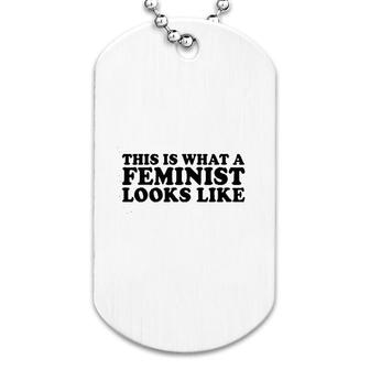 Feminist Empowered Women She Persisted Dog Tag | Mazezy