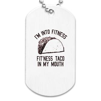 Fitness Taco Gym Dog Tag | Mazezy