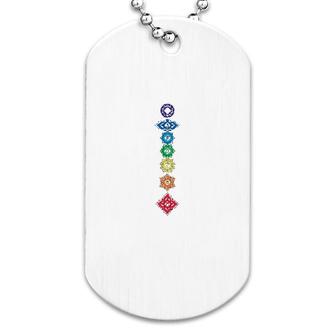 Floral 7 Chakras Dog Tag | Mazezy
