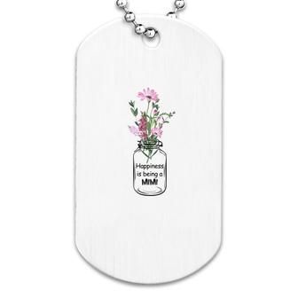 Floral Happiness Is Being A Mimi Dog Tag | Mazezy