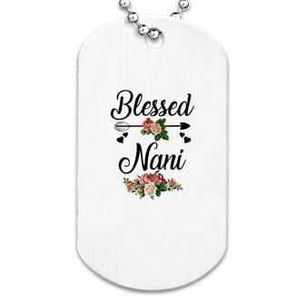Flower Blessed Nani Dog Tag