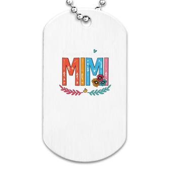 Flower Blessed To Be Called Mimi Funny Dog Tag | Mazezy
