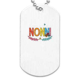 Flower Blessed To Be Called Nonni Dog Tag | Mazezy UK