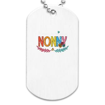 Flower Blessed To Be Called Nonny Dog Tag | Mazezy AU