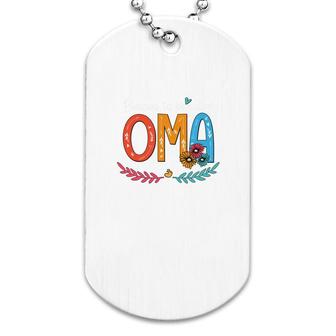 Flower Blessed To Be Called Oma Dog Tag | Mazezy