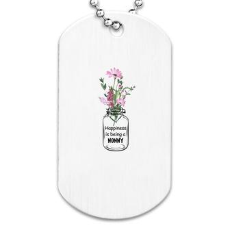 Flower Happiness Is Being A Nonny Dog Tag | Mazezy