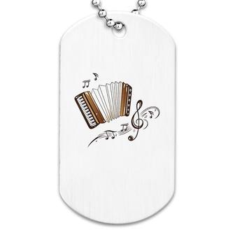 Folk Music Instrument Gift Idea Dog Tag | Mazezy