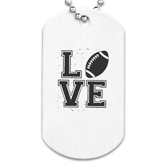 Football Love Football Graphic Dog Tag | Mazezy