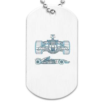 Formula Racing Car Mechanical Engineering Dog Tag | Mazezy