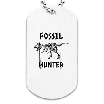 Fossil Hunter Dinosaur Dog Tag | Mazezy